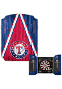 Texas Rangers Team Logo Dart Board Cabinet