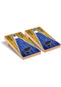 St Louis Blues Weathered Triangle Version Cornhole Tailgate Game