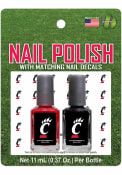 Red Cincinnati Bearcats Nail Polish Decal Set Cosmetics