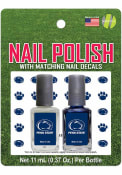 Penn State Nittany Lions Nail Polish Decal Set Cosmetics