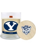BYU Cougars Lavender Linen 8oz Glass Candle