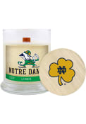 Notre Dame Fighting Irish Lavender Linen 8oz Glass Candle
