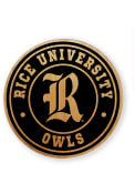 Rice Owls Alder Wood Coaster
