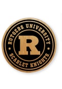 Rutgers Scarlet Knights Alder Wood Coaster
