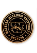 Western Michigan Broncos Alder Wood Coaster