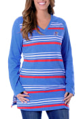 Kansas Jayhawks Womens Tunic Fleece Crew Sweatshirt - Blue