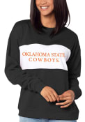 Oklahoma State Cowboys Womens Penant Crew Sweatshirt - Black