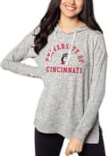 Grey Womens Cincinnati Bearcats Tunic Hooded Sweatshirt