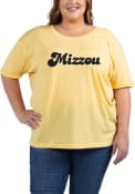 Missouri Tigers Womens Melange + T-Shirt - Black