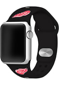 Detroit Red Wings Silicone Sport Apple Watch Band - Black
