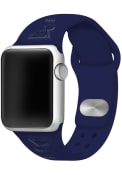 St Louis Blues Silicone Sport Apple Watch Band - Navy Blue