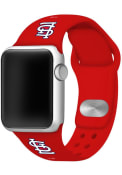 St Louis Cardinals Silicone Sport Apple Watch Band - Red