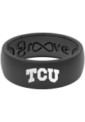 TCU Horned Frogs Groove Life Black Silicone Ring - Black