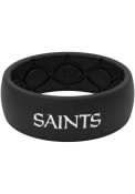 New Orleans Saints Groove Life Black Silicone Ring - Black