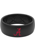 Alabama Crimson Tide Groove Life Color Logo Silicone Ring - Black