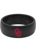 Oklahoma Sooners Groove Life Color Logo Silicone Ring - Black