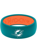 Miami Dolphins Groove Life Full Color Silicone Ring - Blue