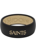 New Orleans Saints Groove Life Full Color Silicone Ring - Black