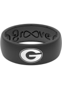 Georgia Bulldogs Groove Life White Logo Silicone Ring - Black