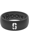 Stanford Cardinal Groove Life White Logo Silicone Ring - Black