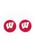 Wisconsin Badgers 2 Pack Color Logo Car Coaster - Red