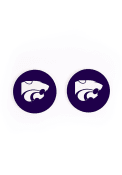 K-State Wildcats 2 Pack Color Logo Car Coaster - Purple