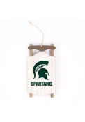 Michigan State Spartans Sled Ornament