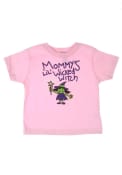 Wizard of Oz Infant Girls Pink Mommy's Little Witch Short Sleeve T Shirt