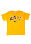 Wichita State Shockers Youth Gold Midsize Arch T-Shirt