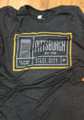 Pittsburgh Dark Grey Steel Tower Short Sleeve T Shirt