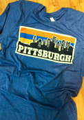 Pittsburgh Blue Pasta Skyline Short Sleeve T Shirt