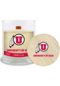 Utah Utes Vanilla 8oz Glass Candle