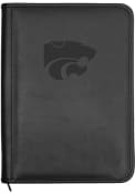 Black K-State Wildcats Leather Padholder Mens Business Accessories
