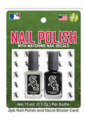 Chicago White Sox Nail Polish and Decal Duo Cosmetics