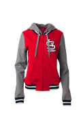 St Louis Cardinals Womens French Terry Full Zip Jacket - Red