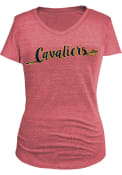 Cleveland Cavaliers Womens Maroon Tri-blend T-Shirt