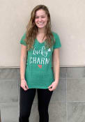 Dayton Flyers Womens Green Lucky Charm T-Shirt