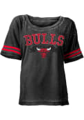Chicago Bulls Womens Black Washes Scoop