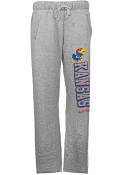 Kansas Jayhawks Womens Grey Sweatpants