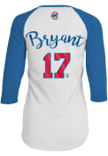 Kris Bryant Chicago Cubs Womens Baby Jersey Long Sleeve T-Shirt - White