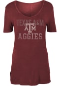 Texas A&M Aggies Womens Maroon Potassium Spray T-Shirt