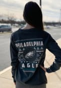 Philadelphia Eagles Womens Aztec Grey LS Tee