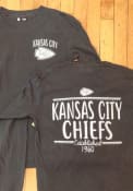 Kansas City Chiefs Womens Hand Written Grey LS Tee
