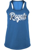 Kansas City Royals Womens Athletic Tank Top - Blue