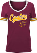 Cleveland Cavaliers Womens Red Opening Night V-Neck