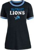 Detroit Lions Womens Black Triblend T-Shirt