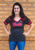 Chicago Bulls Womens Training Camp V Neck T-Shirt - Black