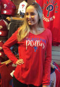 Philadelphia Phillies Womens Timeless Taylor T-Shirt - Red