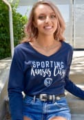 Sporting Kansas City Womens Timeless Taylor T-Shirt - Navy Blue