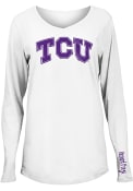TCU Horned Frogs Womens Timeless Dana T-Shirt - White